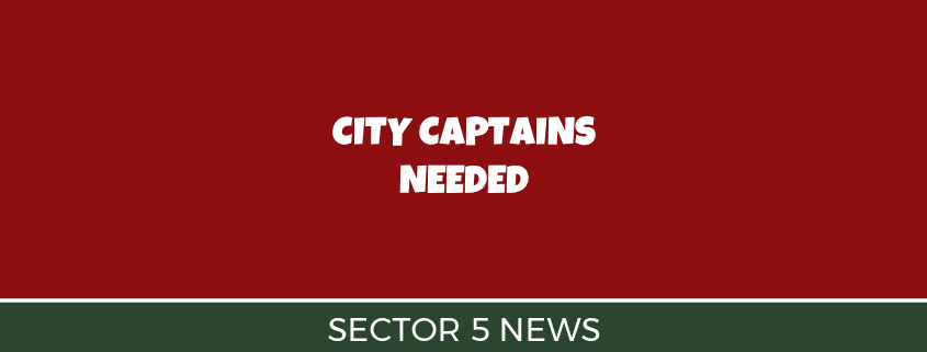 City Captains Needed