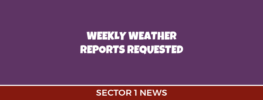 Weekly Weather Reports