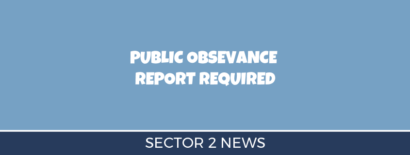 Public Observance Report