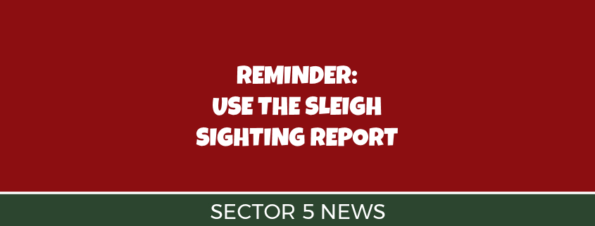 Sleigh Sighting Report